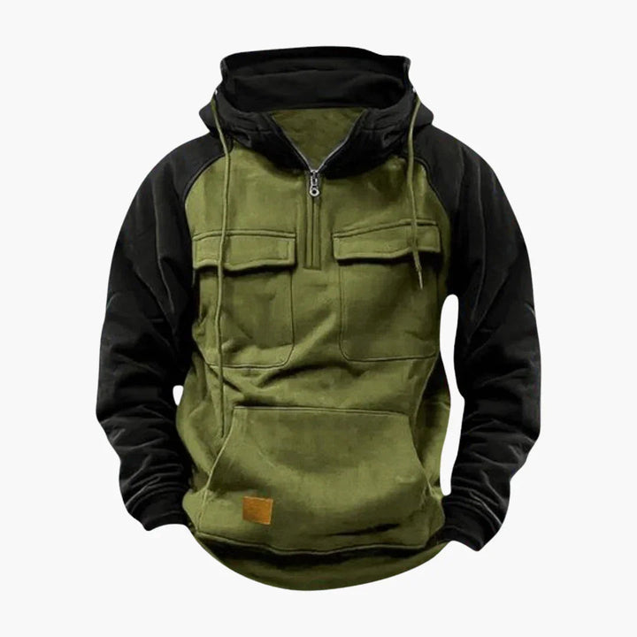 Halb-Zip Kapuzenpullover für Herren