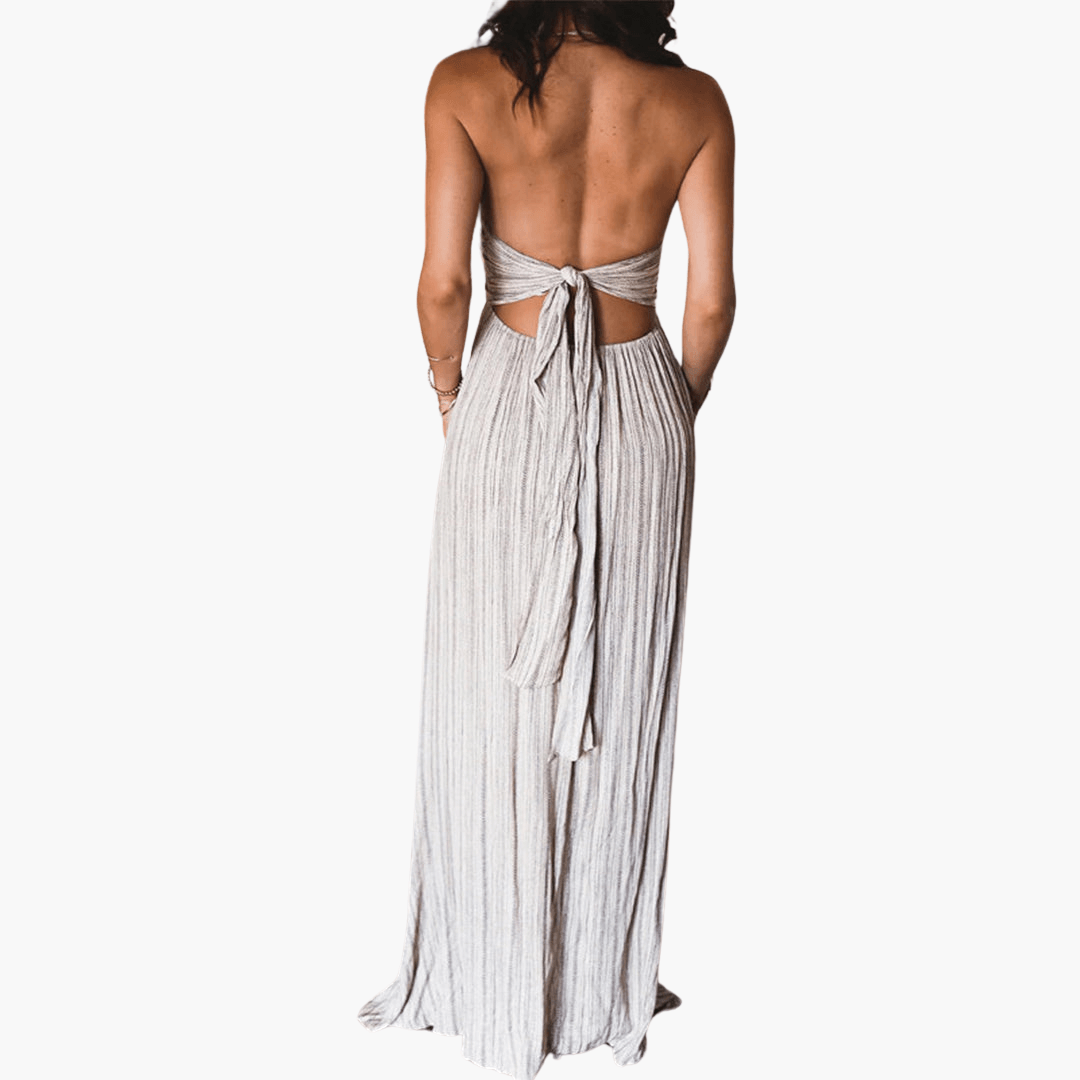Damen Boho Maxikleid mit Trägern – Sommerkleid für Freizeit
