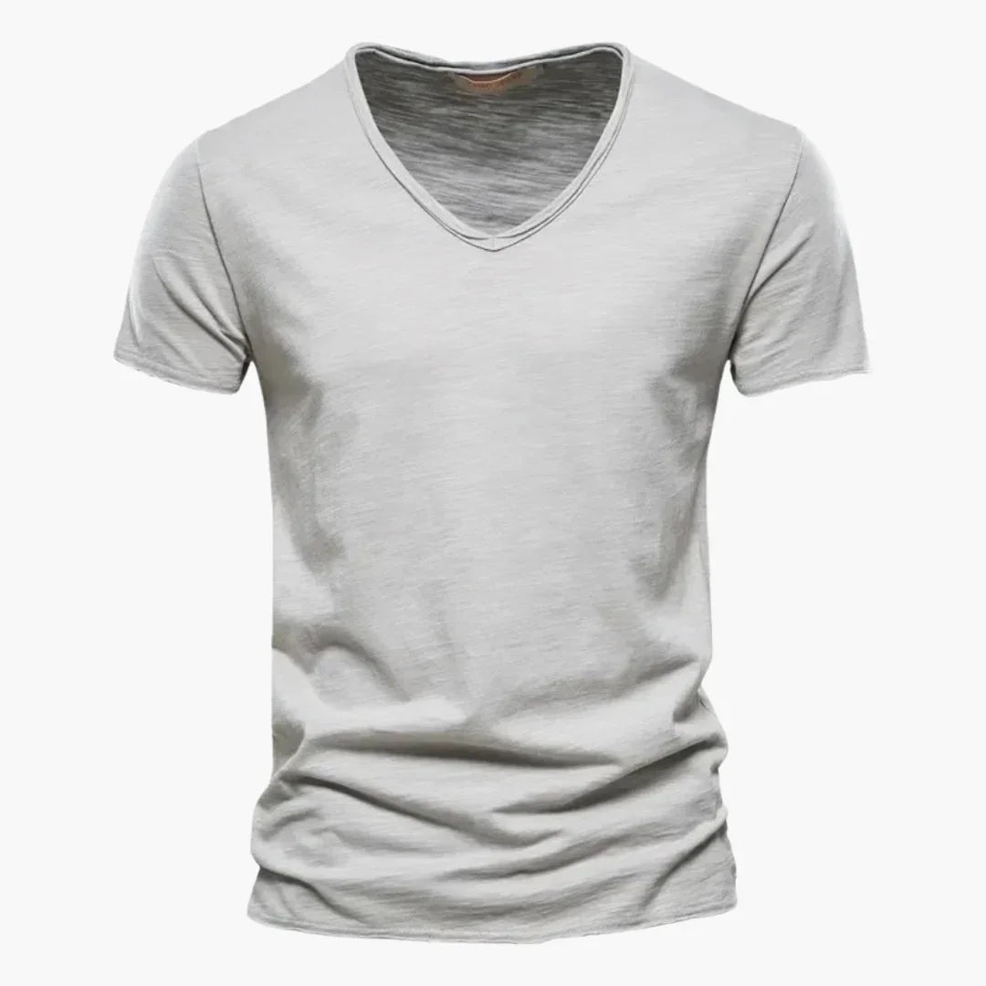 V-Ausschnitt Slim Fit T-Shirt für Herren