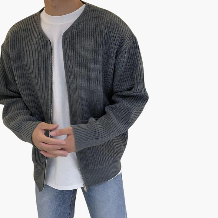 Gestrickte Strickjacke für Herren