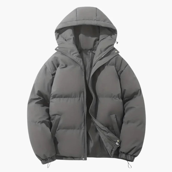 Gefütterte Kapuzen-Winterjacke für Herren