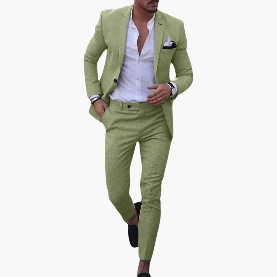 Herren Slim Fit Anzug mit Sakko für Business und Hochzeit