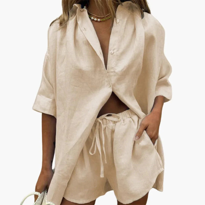 Zweiteiliges Top Shorts Set für Damen