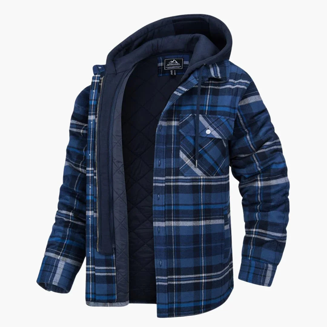 Kariertes Flanelljacke für Herren