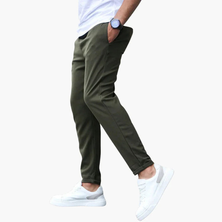 Elastische Stoffhose für Herren