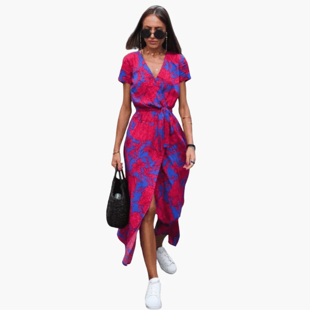 Wickelkleid mit Taillenbund für Damen