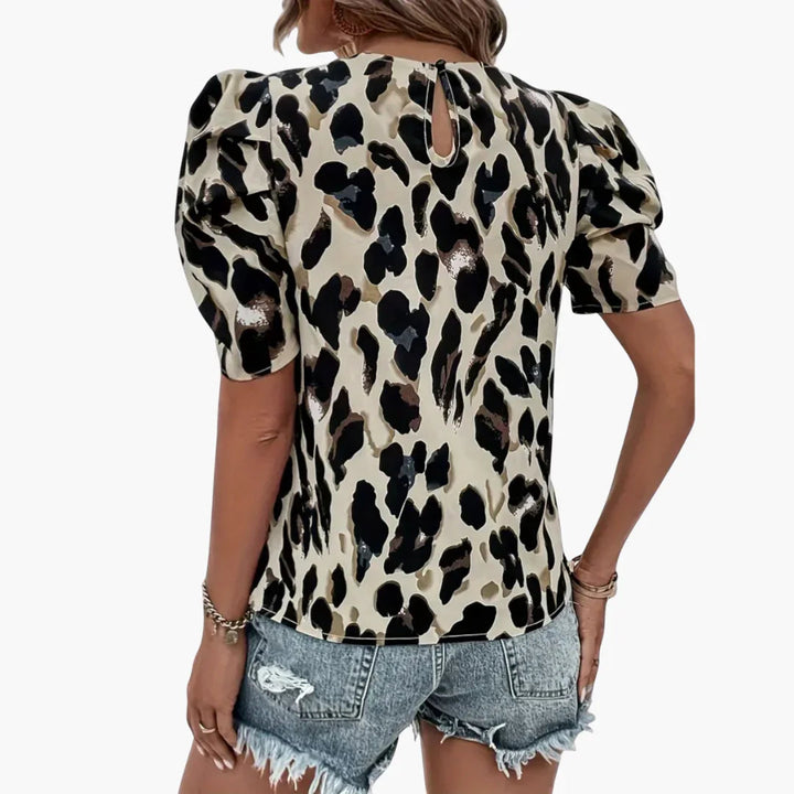 Allover Print Bluse für Damen
