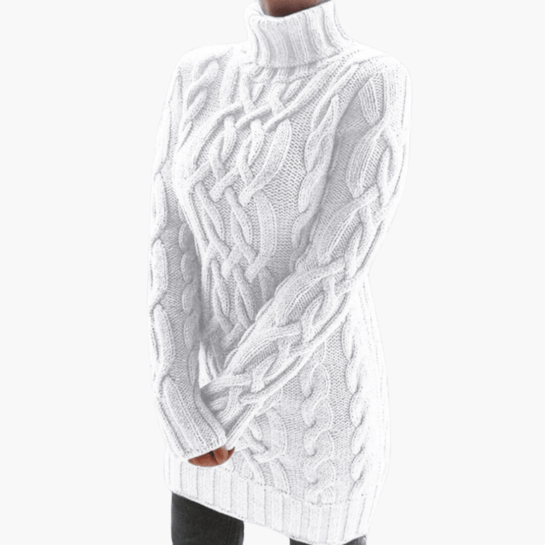Rollkragen-Strickpullover für Damen – Elegantes, weiches Oberteil