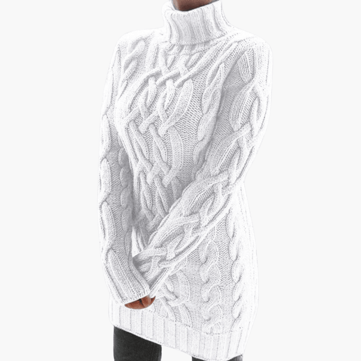 Rollkragen-Strickpullover für Damen – Elegantes, weiches Oberteil