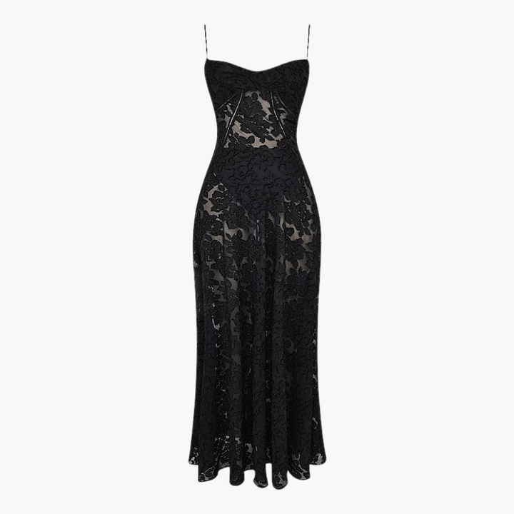 Spitzenkleid im Vintage-Stil für Damen – lang & elegant