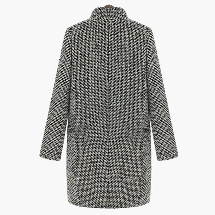 Hahnentritt Midi Mantel für Damen
