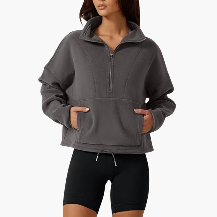 Damen Fleecejacke – Warmes Polarfleece-Sweatshirt Winter