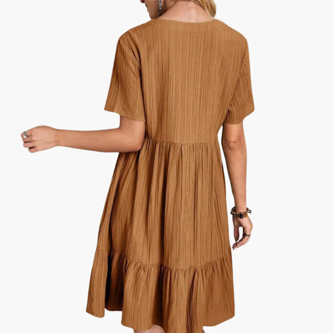 Fließendes Midi Kleid für Damen