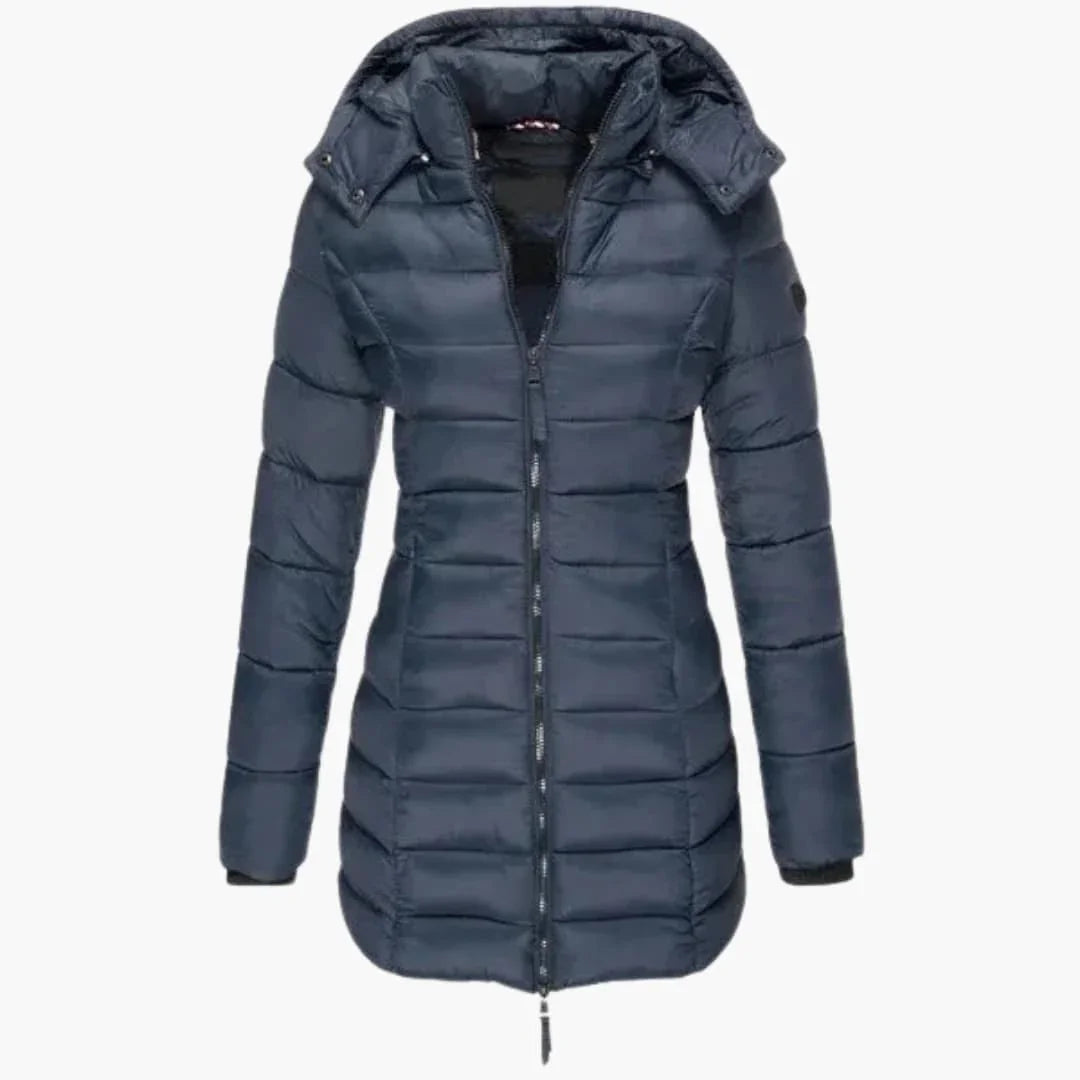 Daunenjacke mit Stehkragen für Damen