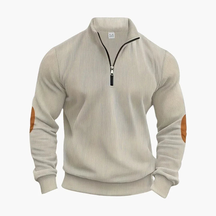 Klassischer Halbzip Strickpullover für Herren