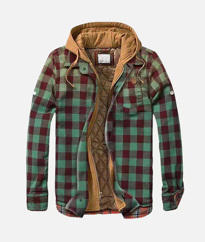 Klaus™ | Karierte Patchwork Jacke