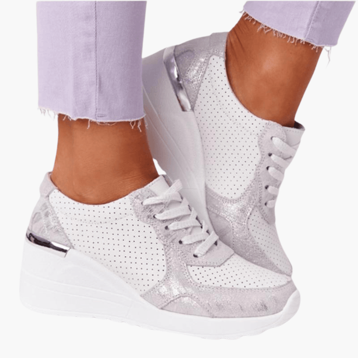 Damen Wedge Sneaker mit Plateau – Trendige Sportschuhe