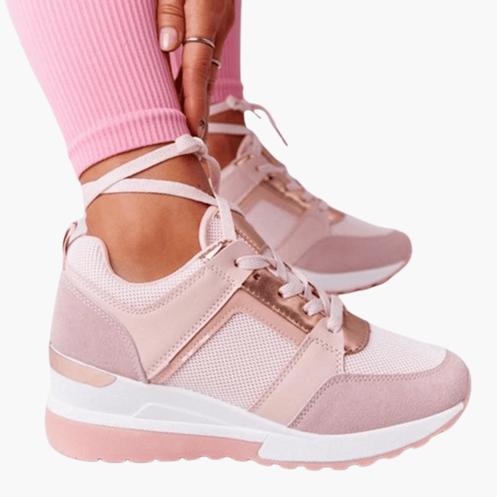 Damen Wedge Sneaker mit Plateau – Trendige Sportschuhe