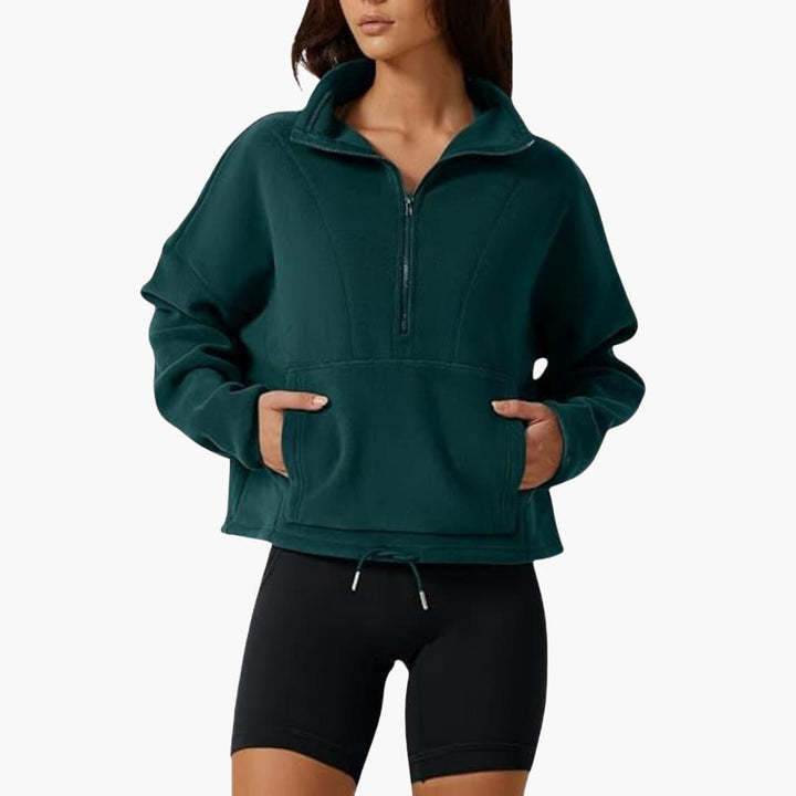 Damen Fleecejacke – Warmes Polarfleece-Sweatshirt Winter