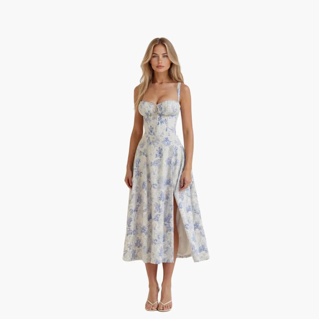 Spitzenschnürung Taillenkleid für Damen