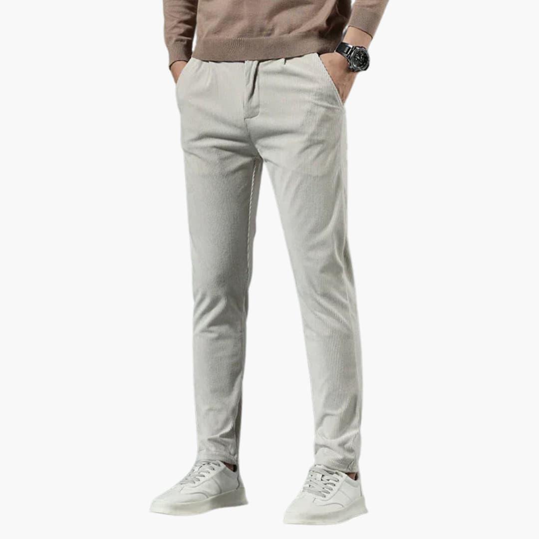 Slim Fit Cord-Hose für Herren – Modische, bequeme Freizeithose