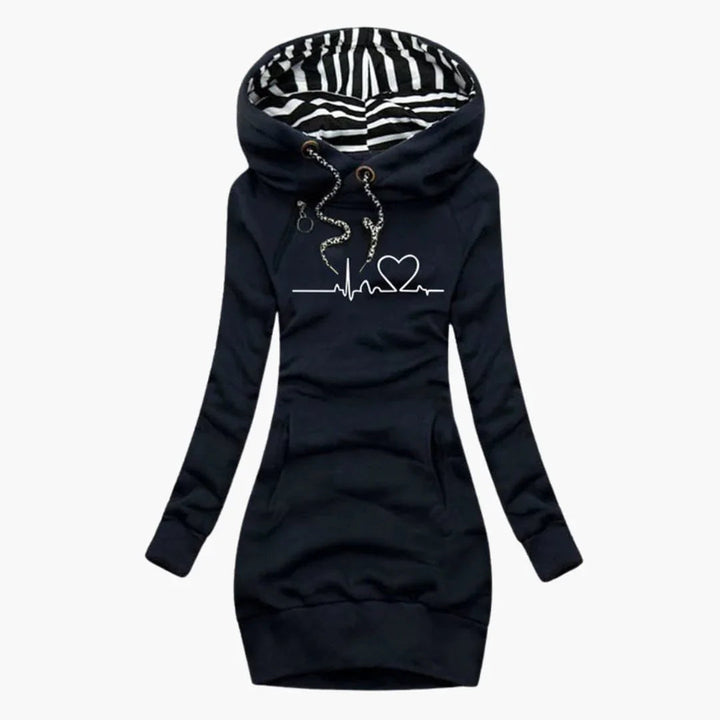 Herzmotiv Hoodie für Damen