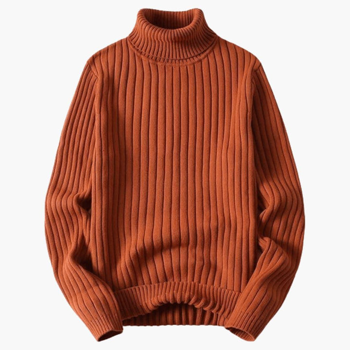 Gerippter Rollkragenpullover für Damen – stylisch & bequem