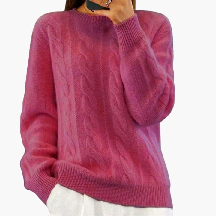 Bequemer lockerer Strickpullover für Frauen – stilvoll & bequem