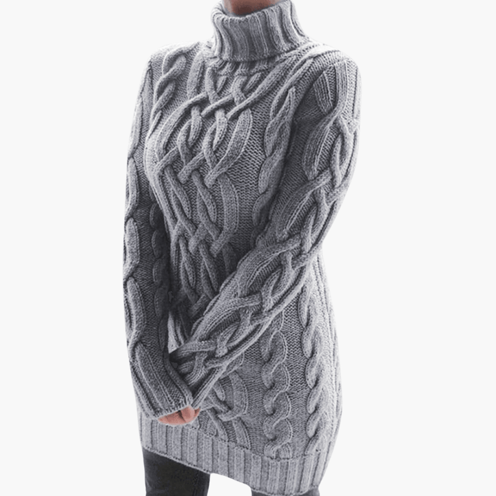 Rollkragen-Strickpullover für Damen – Elegantes, weiches Oberteil