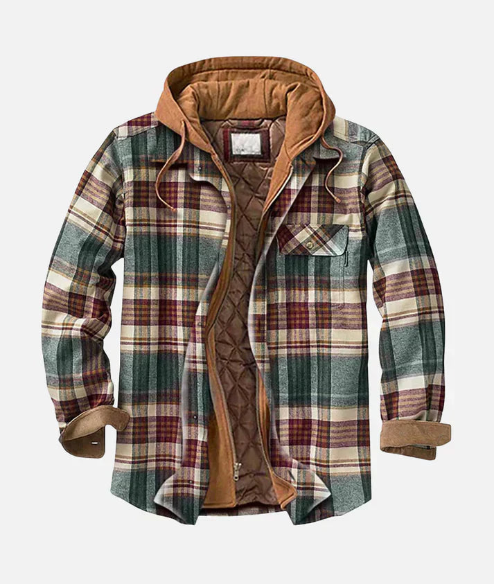 Klaus™ | Karierte Patchwork Jacke