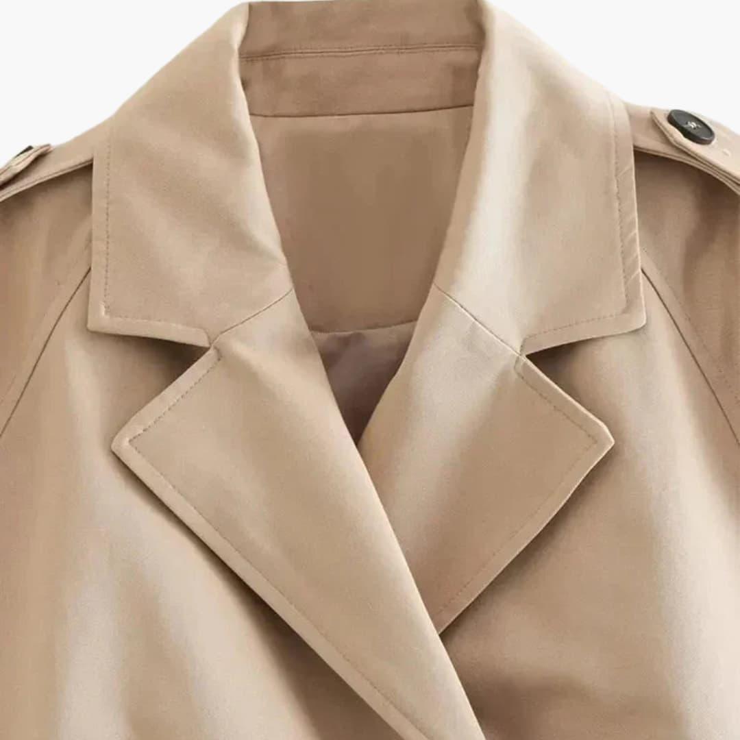 Gürtelschlaufen Trenchjacke für Damen