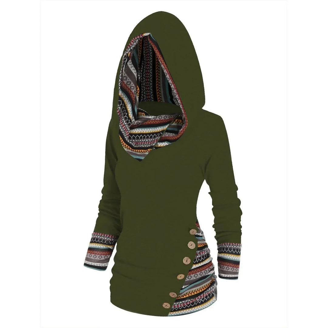 Tribal Muster Kapuzenpullover für Damen