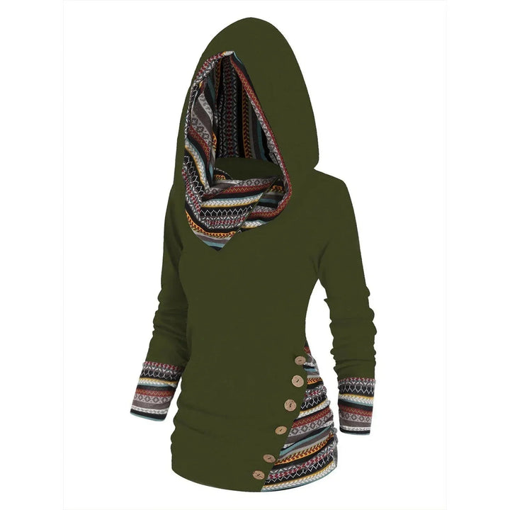 Tribal Muster Kapuzenpullover für Damen