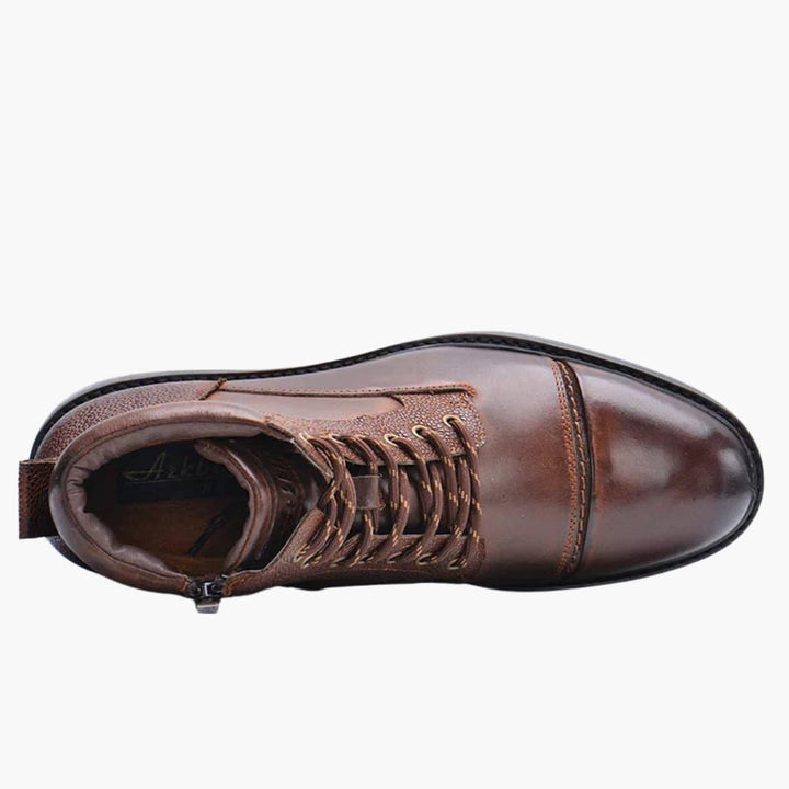 Schnürstiefel mit Reißverschluss für Herren