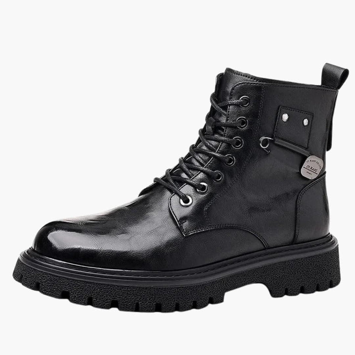 Schnürstiefel mit Reißverschluss für Herren
