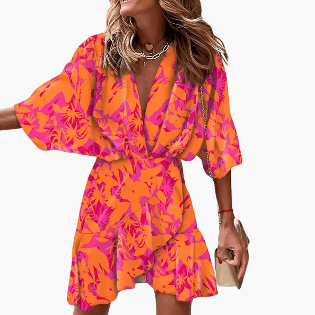 Elegantes Kleid mit Fledermausärmeln für Damen – stilvoll & modern