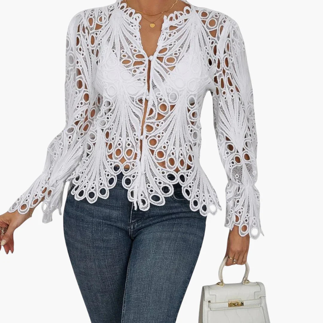 Asymmetrische Bluse für Damen