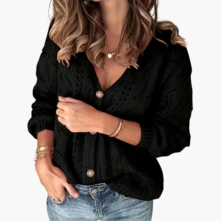 Geknöpfter Strick Cardigan für Damen