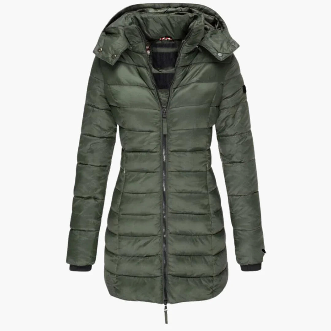 Gesteppt Gefütterte Kapuzenjacke für Damen