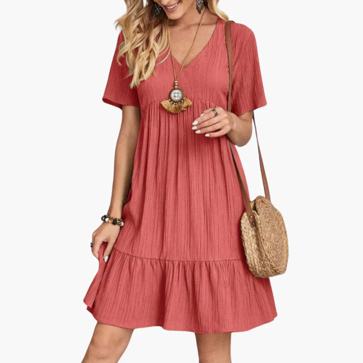 Fließendes Midi Kleid für Damen