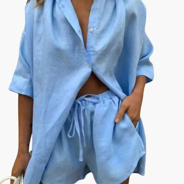 Zweiteiliges Top Shorts Set für Damen