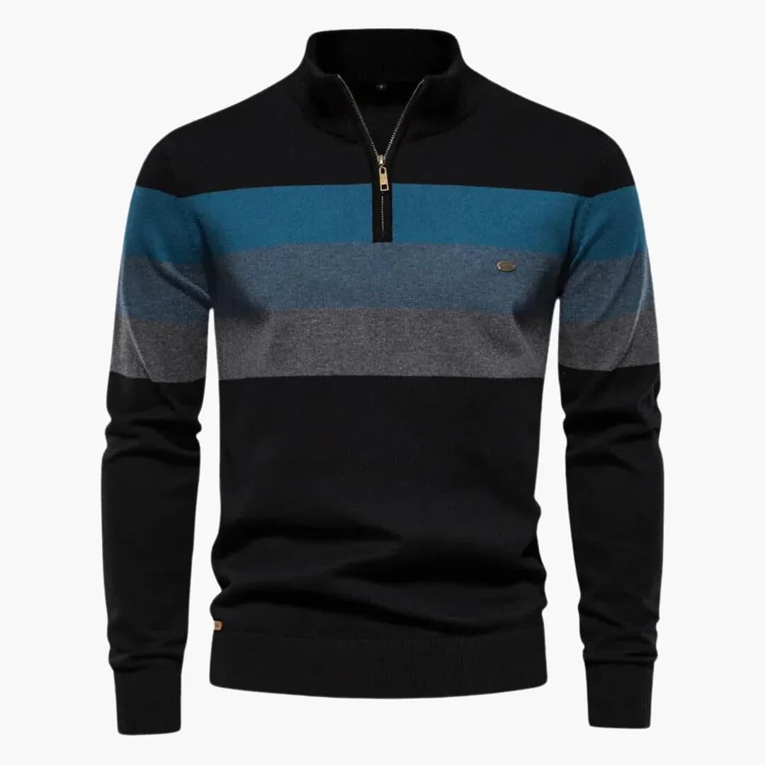 Viertelreißverschluss Pullover für Herren