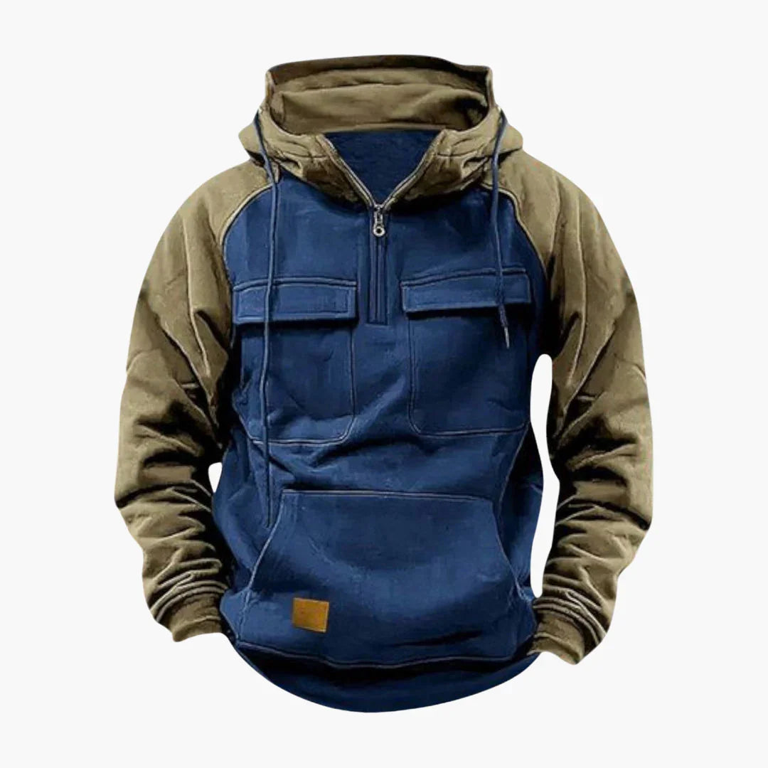 Halb-Zip Kapuzenpullover für Herren