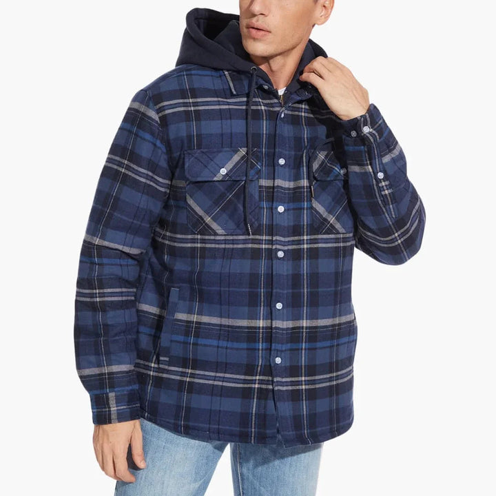 Kariertes Flanelljacke für Herren