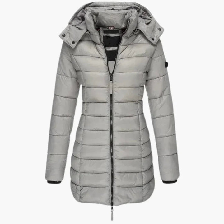 Daunenjacke mit Stehkragen für Damen