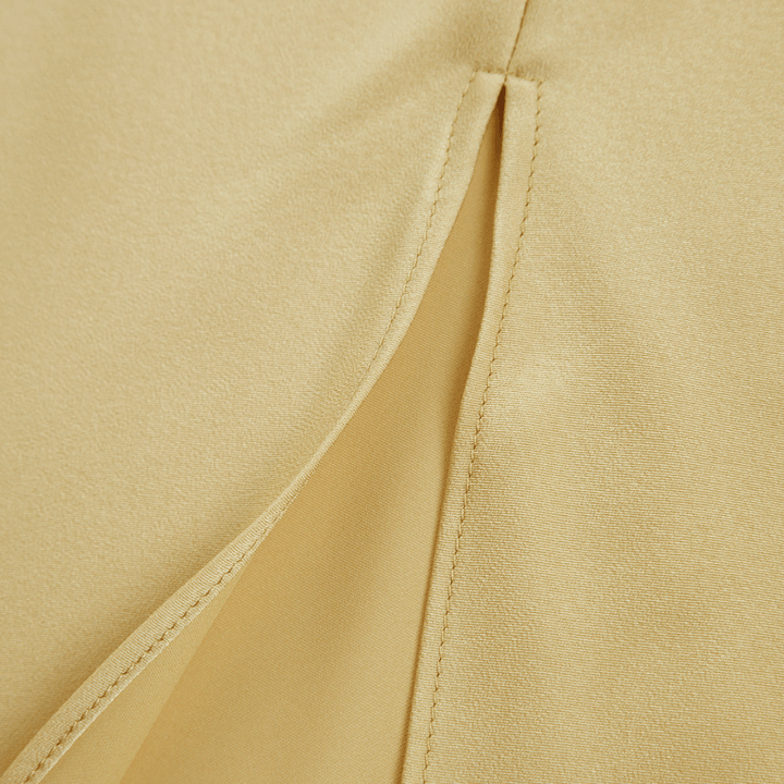Satin Slip Kleid Damen mit Schlitz – Elegantes Abendkleid