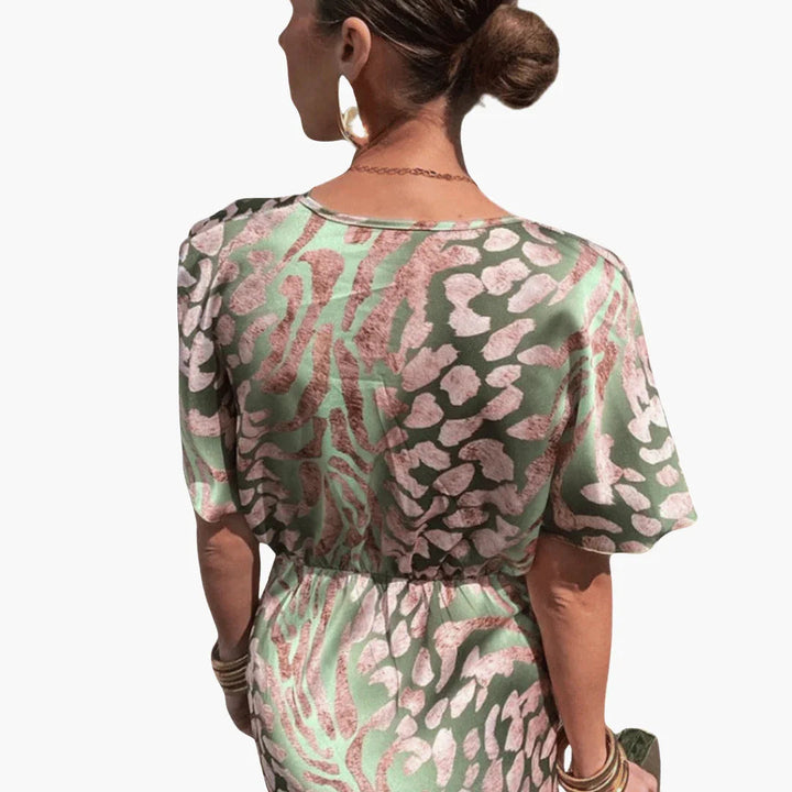Twist V-Ausschnitt Maxikleid für Damen