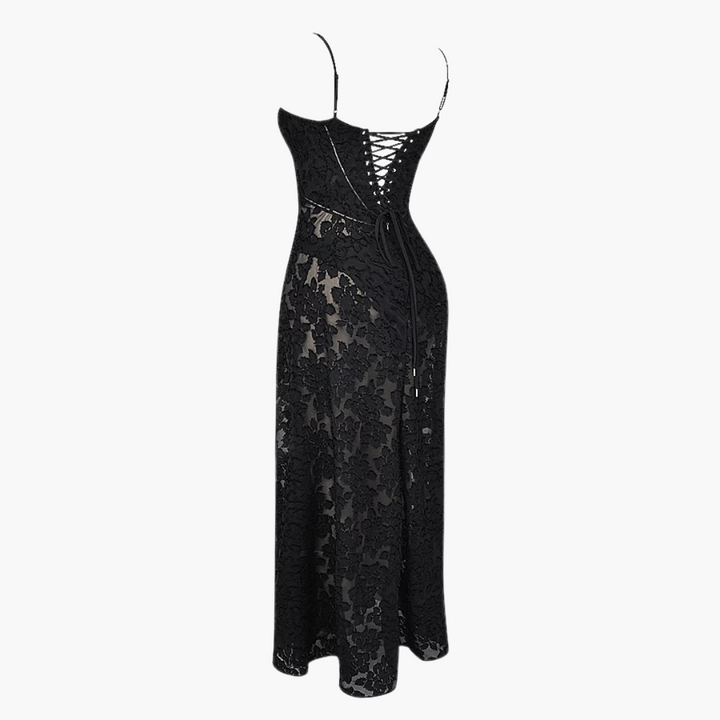 Spitzenkleid im Vintage-Stil für Damen – lang & elegant