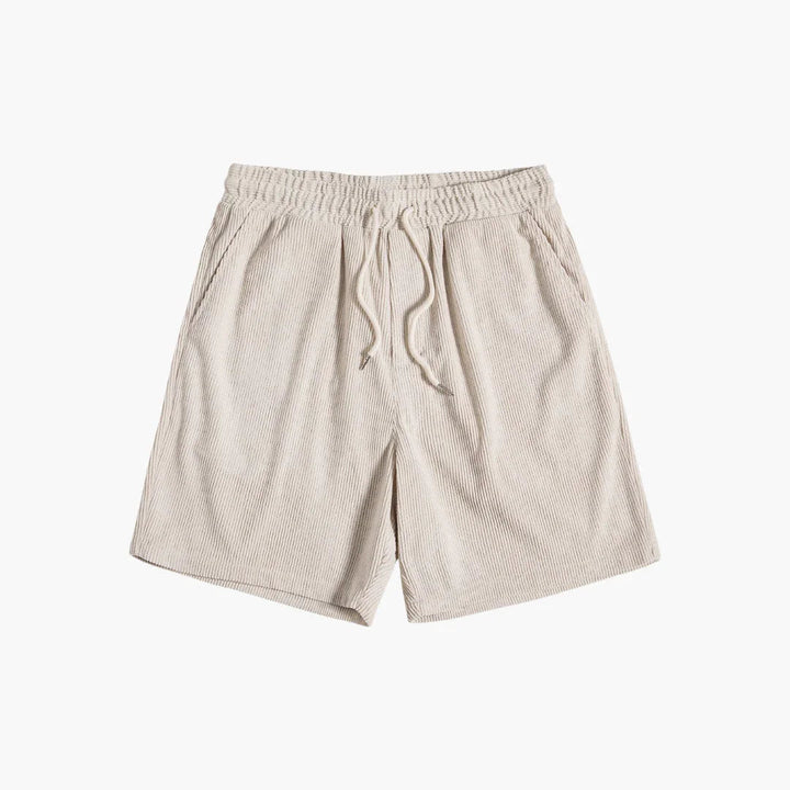 Cord-Shorts Set mit Kurzarmhemd für Herren