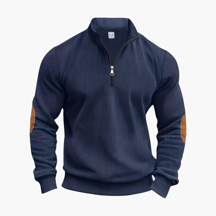 Klassischer Halbzip Strickpullover für Herren